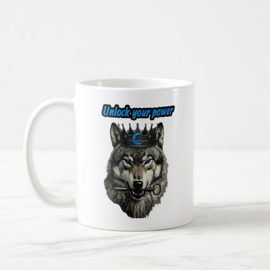 wolf king unlock your power koffiemok (Links)