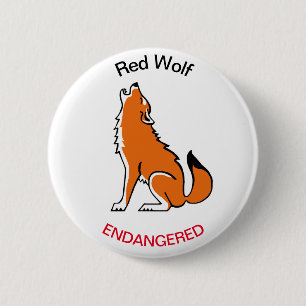 Wolf - knop ronde button 5,7 cm