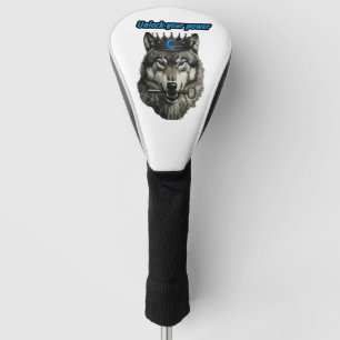 wolf koning ontketen je kracht golfheadcover