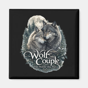 Wolf Koppel Grafisch Funny Wolf Liefhebbers Wilde  Magneet