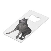 Wolf Kredietkaart Flessenopener (Achterkant Gekanteld)