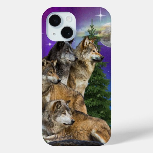 Wolf kunst Case-Mate iPhone case (Achterkant)