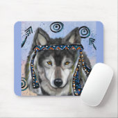 Wolf Kunst Muismat (Met muis)