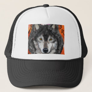 Wolf Kunst Trucker Pet