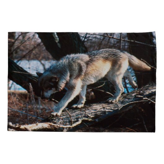 Wolf Kussensloop (Achterkant)