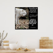 WOLF LATIN QUOTE TERRENCE POSTER (Keuken)