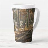 Wolf Latte Mug style 1 (Angle droit)
