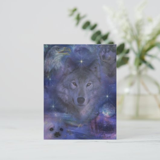 Wolf - Leader of the Pack Briefkaart (Staand voorkant)