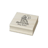 Wolf Library Bookplate Rubberstempel (Stempel)