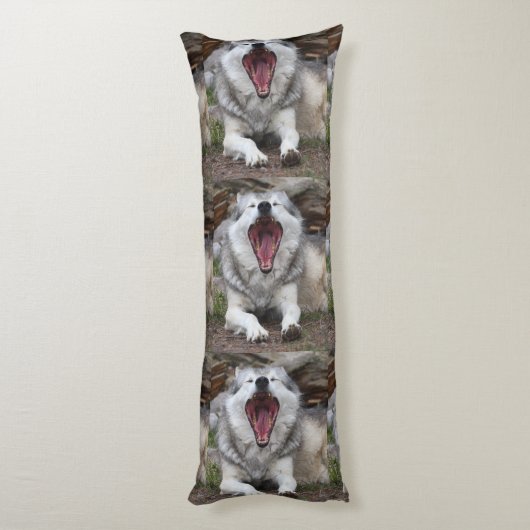 wolf lichaamskussen (Achterkant (Verticaal))