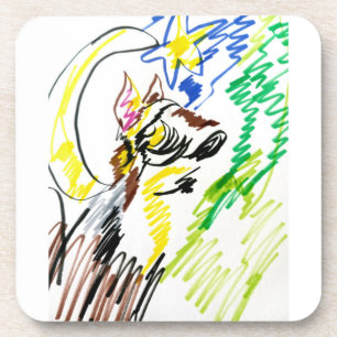 Wolf lijn herfst bier onderzetter