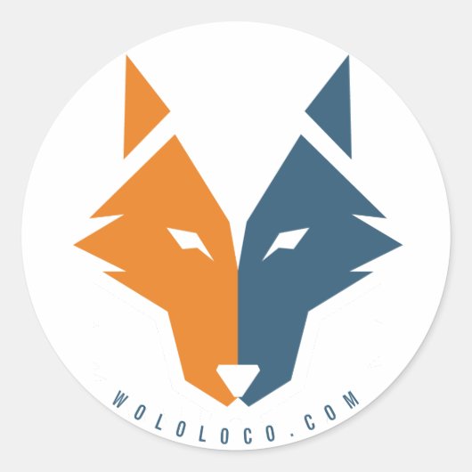 Wolf Loescher - Ronde Sticker (Voorkant)