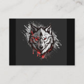 Wolf Logo Wolven Natuur Custom Visitekaartje (Achterkant)