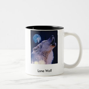 wolf, Lone Wolf Tweekleurige Koffiemok