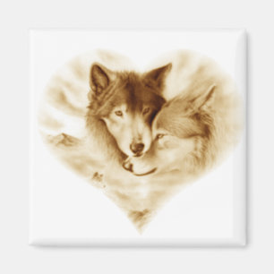 Wolf Love Magneet
