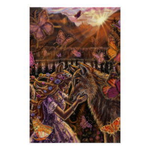 Wolf Love Perfect Poster