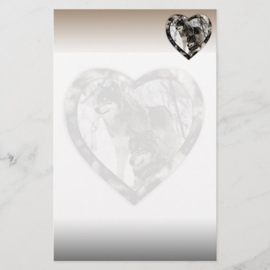 Wolf Lover Briefpapier (Voorkant)