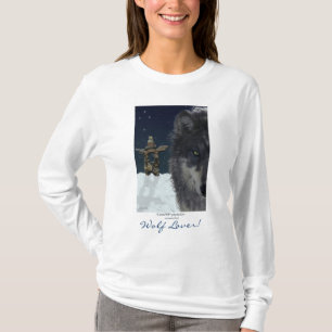 WOLF LOVER~ Grijze Wolf Hoodie & Topjes T-shirt
