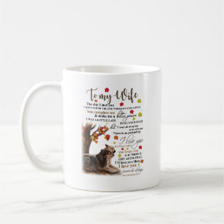 Wolf Lovers Mug met een zielig citaat - aan mijn v Koffiemok