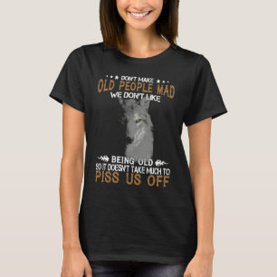 Wolf maakt oude mensen niet kwaad We houden niet v T-shirt