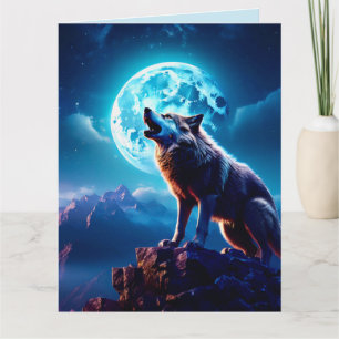 WOLF MAAN BLIJF WILD INDIAANSE KAART