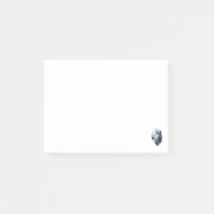 Wolf Maan Grafiek Huilend, Onder Volle Maan Nacht Post-it® Notes
