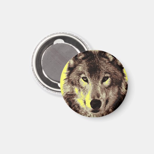 Wolf Magneet (Voorkant / Achterkant)