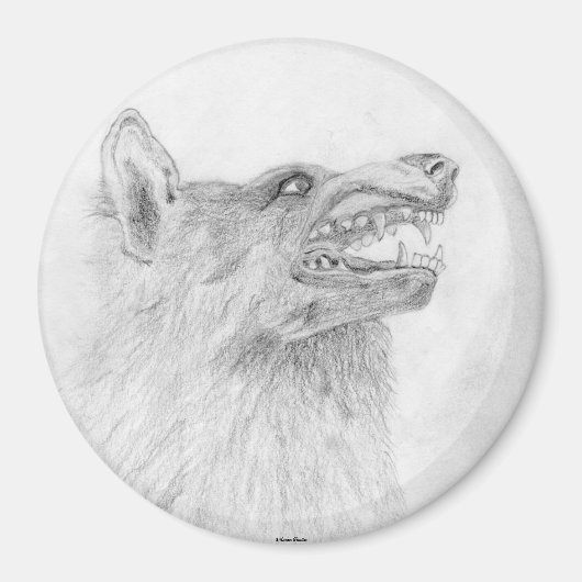 Wolf Magnet Magneet (Voorkant)