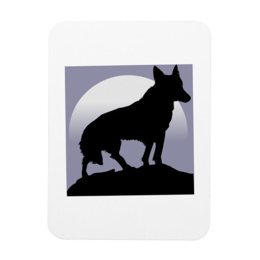 Wolf Magnet Magneet (Verticaal)