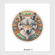 Wolf Mandala Pour Loup Lover Loup Stickers Amour W