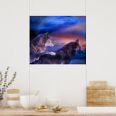 Wolf Mates Art Poster/Print Poster (Keuken)