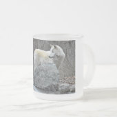 Wolf Matglas Koffiemok (Voorkant rechts)