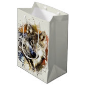 Wolf medium cadeauzakje (Voorkant Gekanteld)