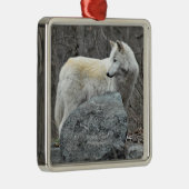 Wolf Metalen Ornament (Rechts)