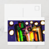 Wolf misty forest briefkaart (Voorkant / Achterkant)