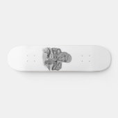 Wolf mit Rabe Skateboard (Horizontaal)