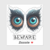 Wolf Monster Eyes - LET OP Sticker (Vel)