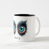 Wolf Monster Eyes - Personnaliser Mug (Devant droit)