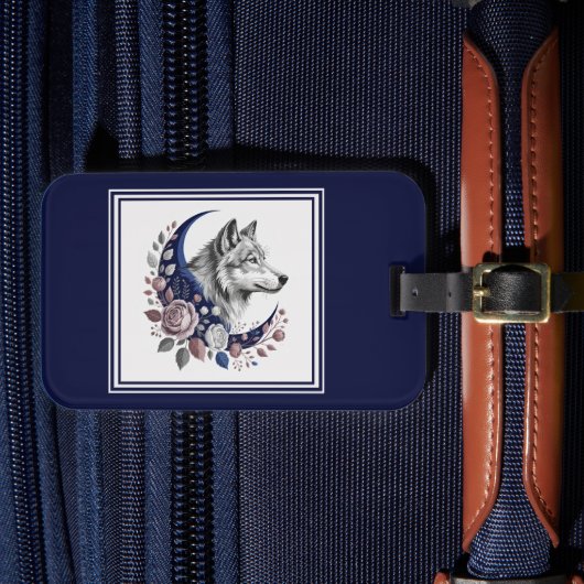 Wolf & Moon Bagagelabel (Voorkant Insitu 4)