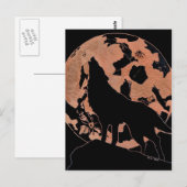 Wolf Moon Briefkaart (Voorkant / Achterkant)