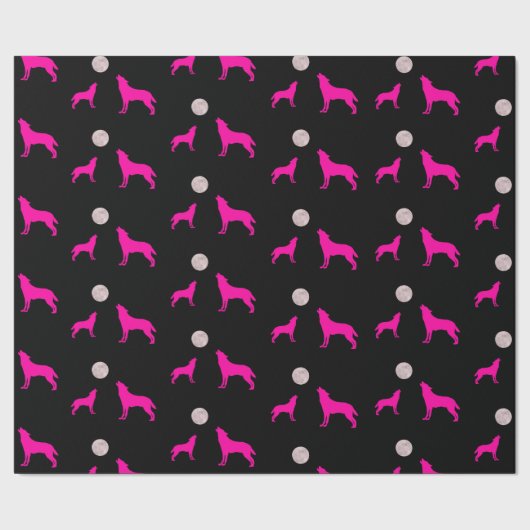 Wolf Moon Cadeaupapier (Zoom)