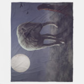 WOLF MOON FANTASY FLEECE DEKEN (Voorkant)