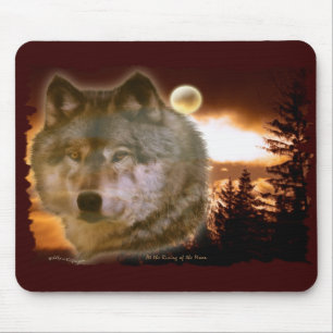 Wolf & Moon Mousepad Muismat