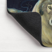 "Wolf Moon" Mousepad Muismat (Hoek)