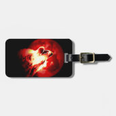 Wolf, Moon & Red Sky Bagagelabels (Voorkant horizontaal)