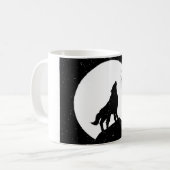 Wolf & Moon Silhoutte Koffiemok (Voorkant links)