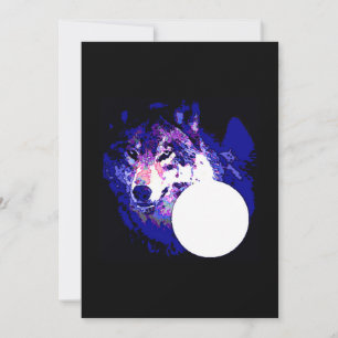 Wolf & Moon uitnodiging