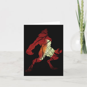 Wolf Moon Werewolf Silhouette Halloween C Kaart