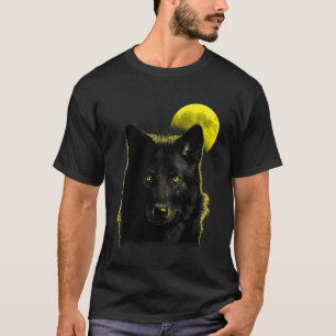 Wolf Moon Wolf in maanlicht 1 T-shirt