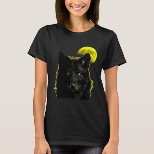 Wolf Moon Wolf in Moonlight  1 T-shirt (Voorkant)